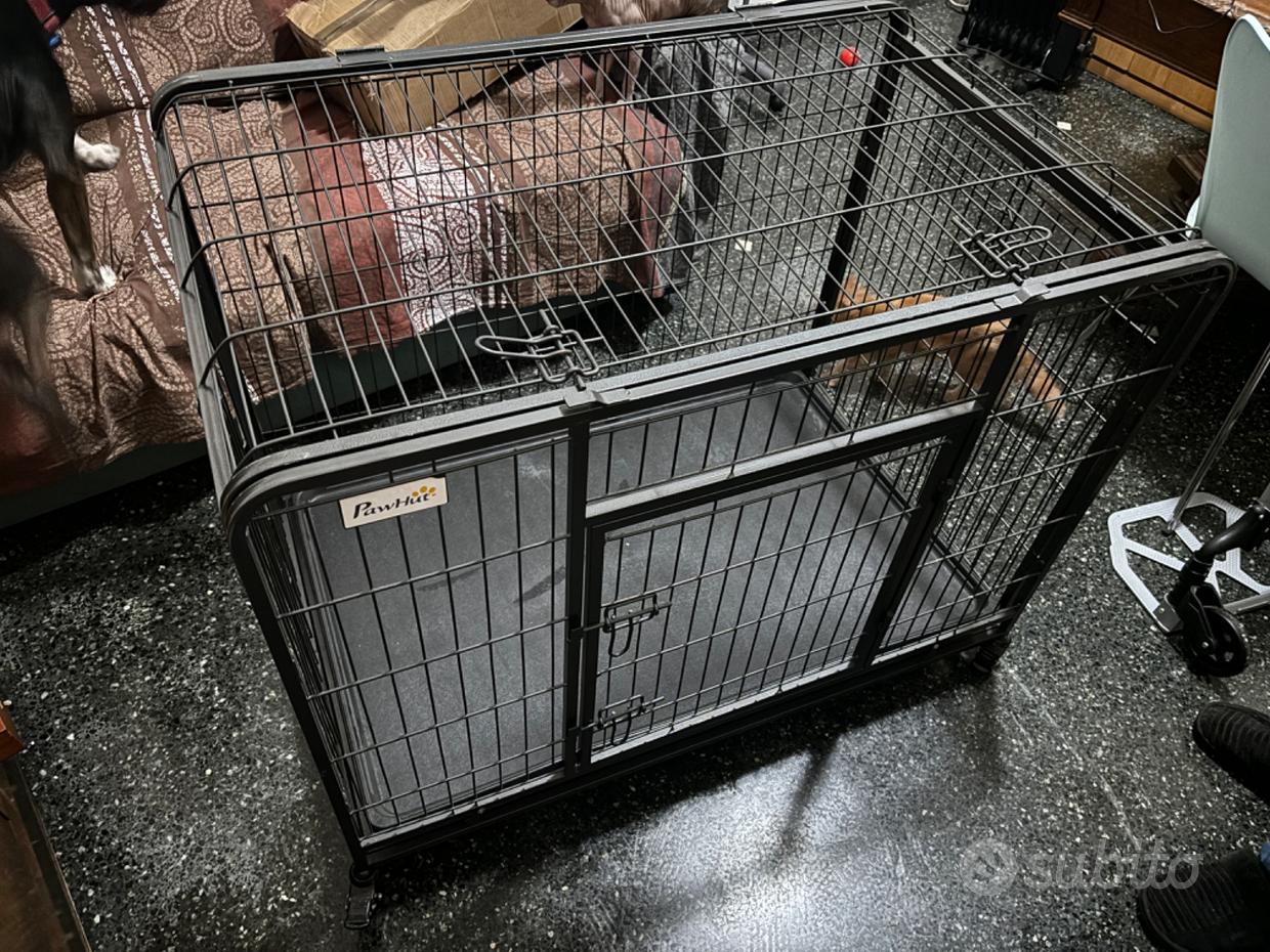 Gabbia per Cane in Metallo Legno, Piccolo Kennel Cani Casetta per Cani da  Interno in stile