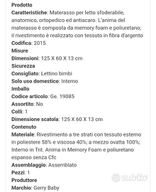 Materasso Gerry baby