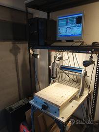 Pantografo fresa CNC + PC uso hobby