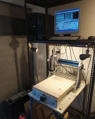 Pantografo fresa CNC + PC uso hobby