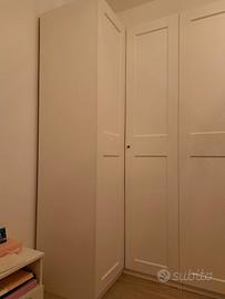 Armadio angolare ikea bianco