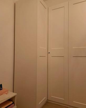 Armadio angolare ikea bianco