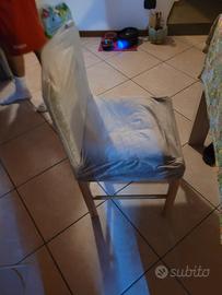  4 sedie marroni come nuove 