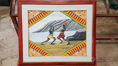 Quadro battaglia Orlando e Rinaldo