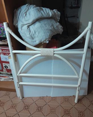 Lettino singolo cm. 200x100 in rattan 