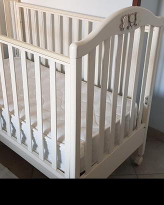 Culla Pali in legno con cassettone