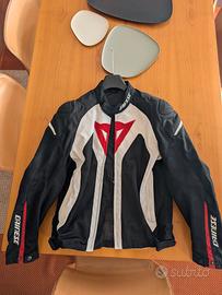 Giacca Dainese  HyperFlux D-Dry White Black Red 52