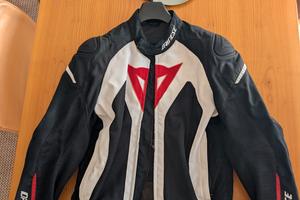 Giacca Dainese  HyperFlux D-Dry White Black Red 52