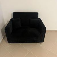 Divano velluto nero