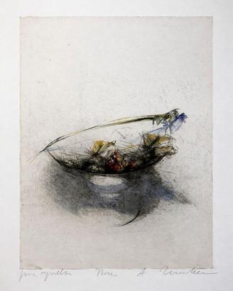 Dipinto pittore Alessandro Nocentini acquaforte