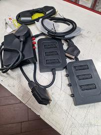 multiprese scart + 2 cavi scart 