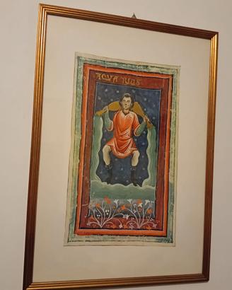 Quadri cornice legno dorata, stampe Aquarius-LIBRA