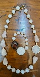 Parure collana e braccialetto