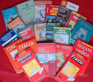 20 carte stradali turismo anni 70-80