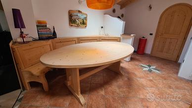 Tavolo artigianale legno