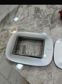 Placca bticino axolute grigio pz 50