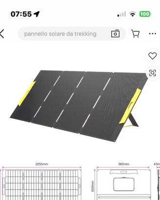 Pannello fotovoltaico portatile 400w