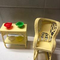 Sedia a dondolo barbie anni 70