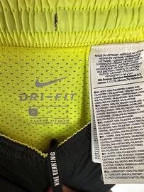 Nike Shorts Uomo Running Training Nero Fluo