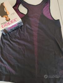 Canotta Donna Jadea nero/fuxia taglia M/L