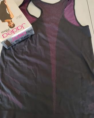 Canotta Donna Jadea nero/fuxia taglia M/L
