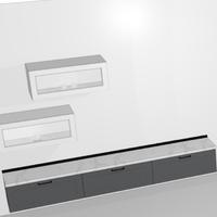 Cucina e parete attrezzata