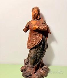 Antica Madonna in legno Policromo inizio 1800