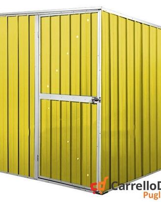 Box da giardino lamiera 175x185cm giallo