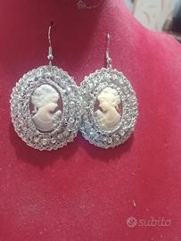 orecchini con cammei