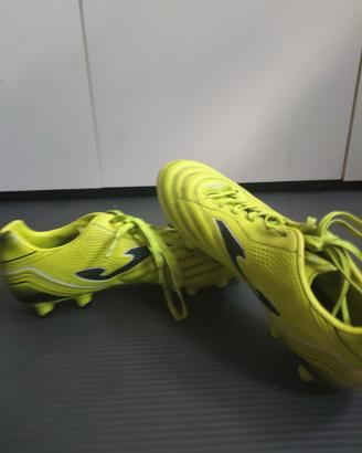 scarpe da calcio joma mai utilizzate gialle fluo