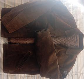 Giubbotto in pelle scamosciato