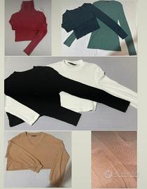 Top a manuche lunghe Shein