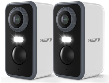 DEATTI Telecamera Wi-Fi Esterno/Interno Senza Fili