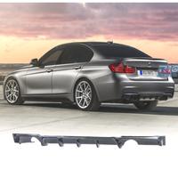 DIFFUSORE BMW F30 F31 LOOK M PERFORMANCE NERO LUCI