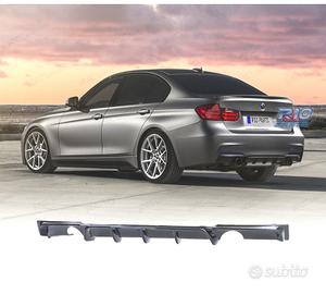 DIFFUSORE BMW F30 F31 LOOK M PERFORMANCE NERO LUCI
