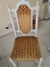 sedie poltroncine in stile  shabby chic