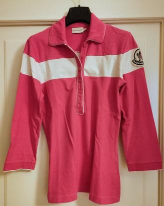 Polo da donna Moncler fucsia 