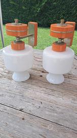Coppia Aplique lampade vintage anni 70