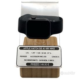 Apple Watch SE 1Gen 40mm NIKE GR. A Gar. 12 Mesi