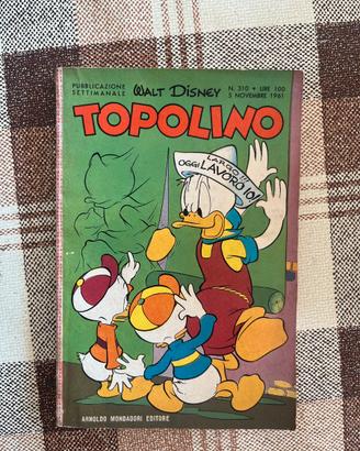 TOPOLINO numero 310 - 5 Novembre 1961
