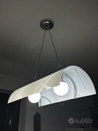 Lampadario moderno a sospensione due luci