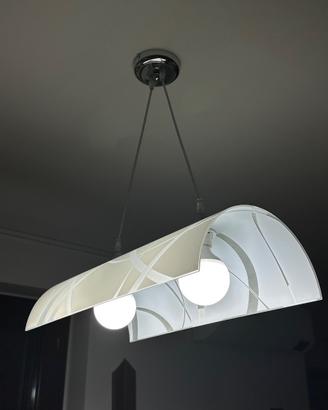 Lampadario moderno a sospensione due luci