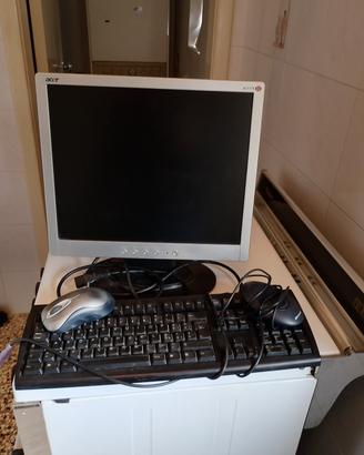 Monitor Acer Al 1715 compresi due mouse e una tast