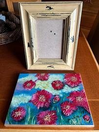 Quadro ad olio e cornice