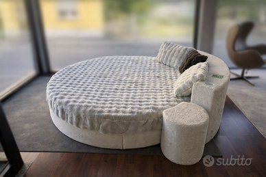 Letto rotondo nuovo da expo matrimoniale