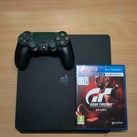 PS4 SLIM + GRAN TURISMO SPORT