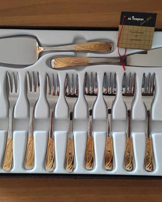 Servizio Dolce Vintage INOXPRAN "Linea Gold"