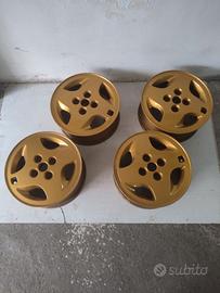 Cerchi alluminio ex 500 sporting verniciati oro