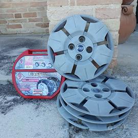 4 Cerchi in ferro 13" + catene