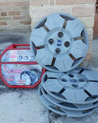 4 Cerchi in ferro 13" + catene